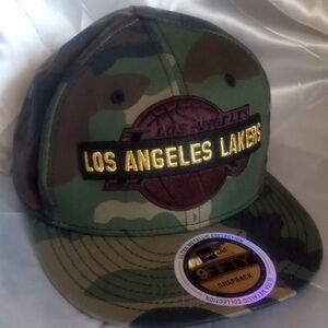 Los Angeles Lakers Camo Snapback Hat